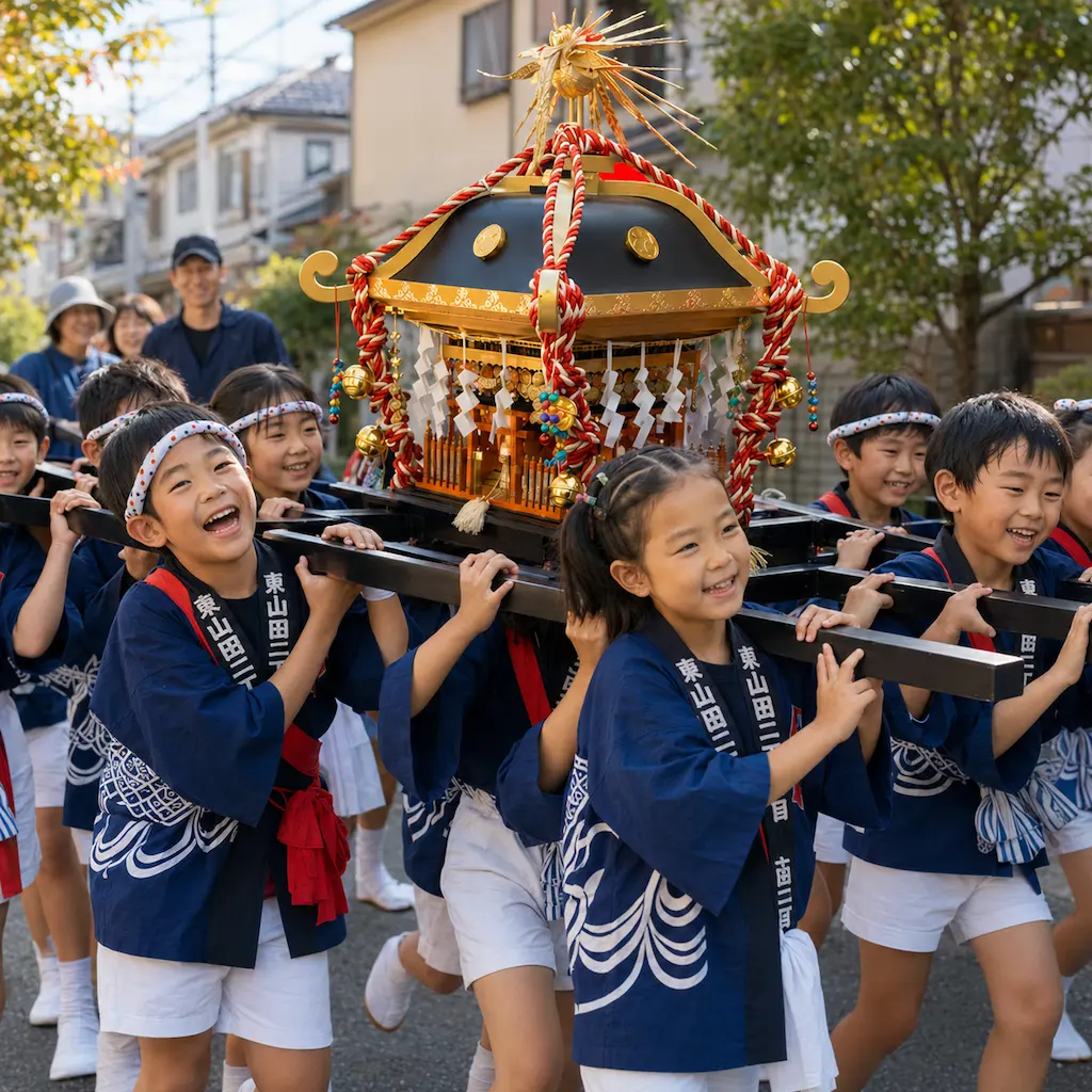 地域のお祭りのイメージ